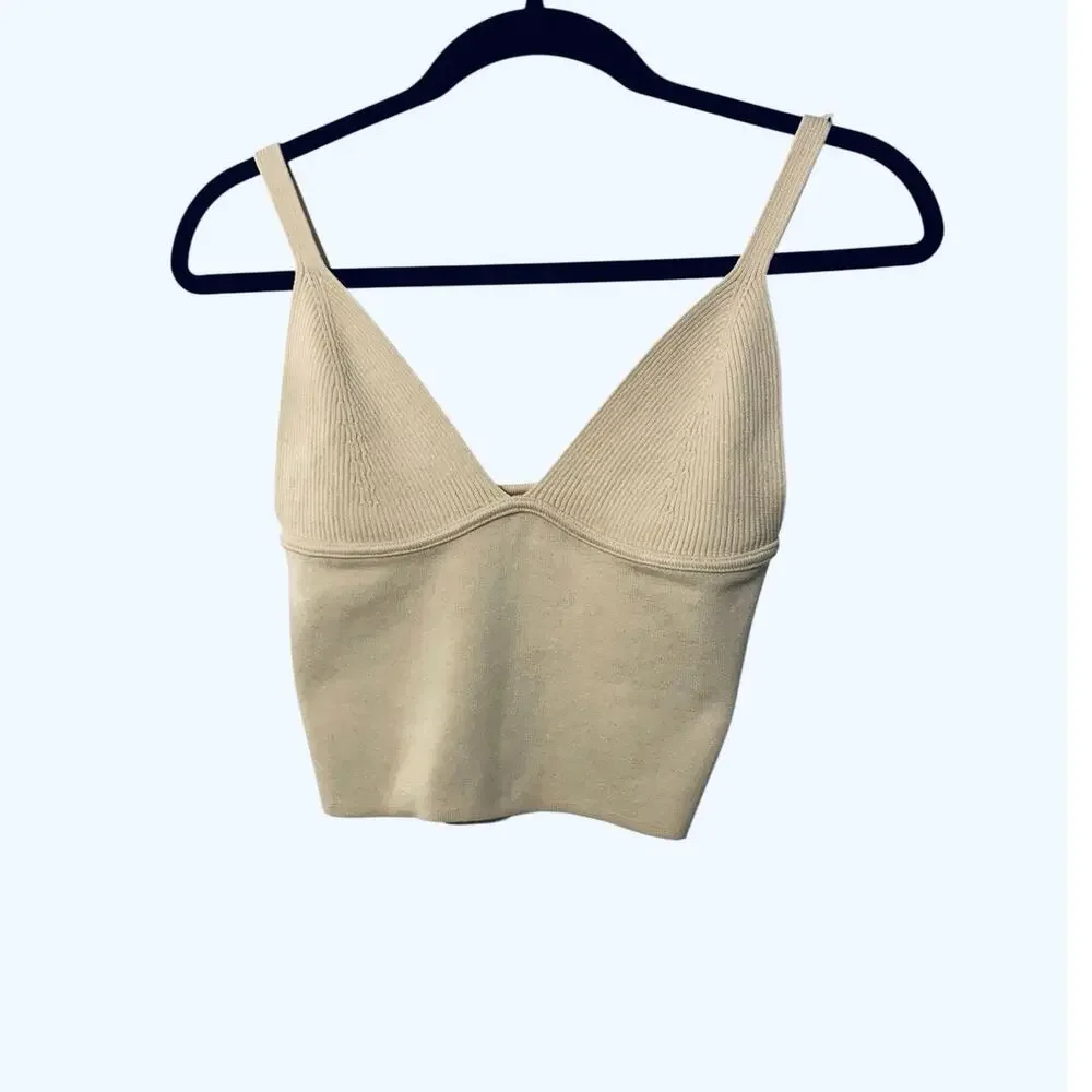 ZARA Sweater Crop Tank Top small